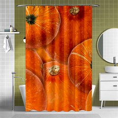 Pumpkin Halloween Fall Thanksgiving Shower Curtain 48  X 72  (small)  by Pakrebo