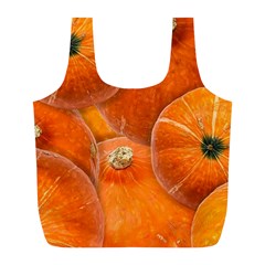 Pumpkin Halloween Fall Thanksgiving Full Print Recycle Bag (l) by Pakrebo