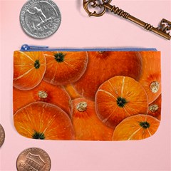 Pumpkin Halloween Fall Thanksgiving Large Coin Purse by Pakrebo