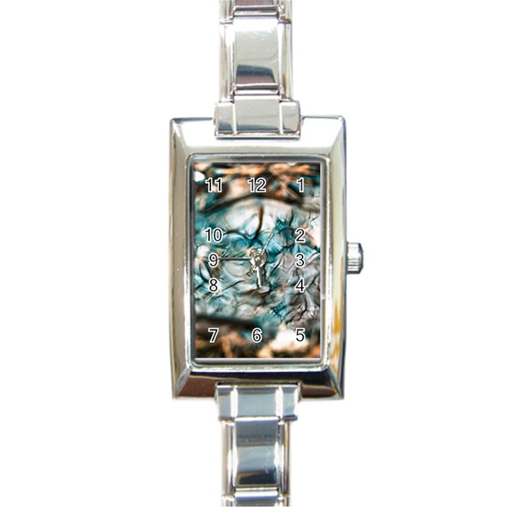 Water Forest Reflections Reflection Rectangle Italian Charm Watch