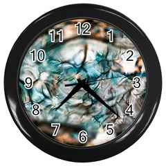 Water Forest Reflections Reflection Wall Clock (black) by Pakrebo