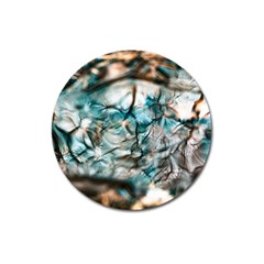 Water Forest Reflections Reflection Magnet 3  (round) by Pakrebo