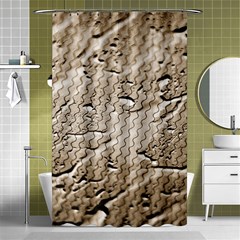 Structure Reference Material Rain Shower Curtain 48  X 72  (small)  by Pakrebo