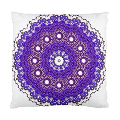 Mandala Abstract Design Pattern Blue Standard Cushion Case (One Side)