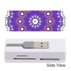 Mandala Abstract Design Pattern Blue Memory Card Reader (Stick)