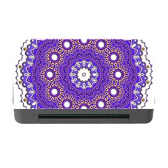 Mandala Abstract Design Pattern Blue Memory Card Reader with CF