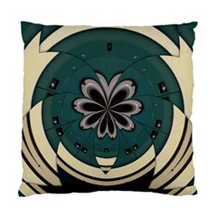 Green And White Pattern Standard Cushion Case (two Sides) by Pakrebo