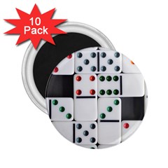 Dominos Dots Fun 2 25  Magnets (10 Pack)  by Pakrebo