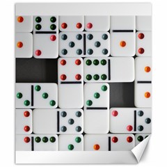 Dominos Dots Fun Canvas 20  X 24  by Pakrebo