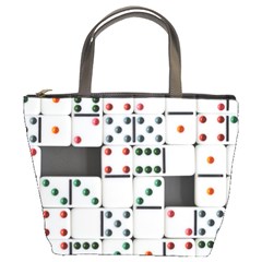 Dominos Dots Fun Bucket Bag by Pakrebo