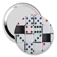 Dominos Dots Fun 3  Handbag Mirrors by Pakrebo