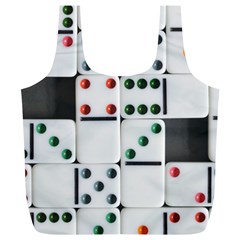 Dominos Dots Fun Full Print Recycle Bag (xl) by Pakrebo