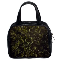 Green Leafy Plant Classic Handbag (two Sides) by Pakrebo