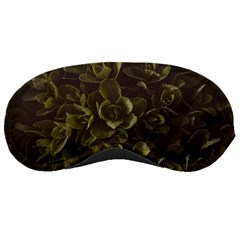 Green Leafy Plant Sleeping Mask by Pakrebo