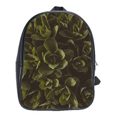 Green Leafy Plant School Bag (large) by Pakrebo