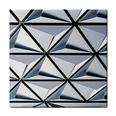 White Architectural Structure Tile Coasters by Pakrebo