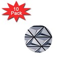 White Architectural Structure 1  Mini Buttons (10 pack)  Front