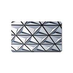 White Architectural Structure Magnet (name Card) by Pakrebo