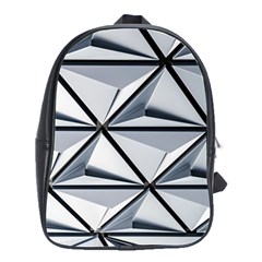 White Architectural Structure School Bag (large) by Pakrebo