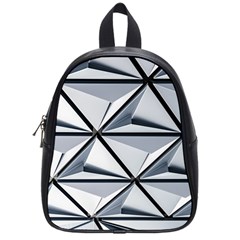 White Architectural Structure School Bag (small) by Pakrebo