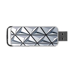 White Architectural Structure Portable Usb Flash (two Sides) by Pakrebo