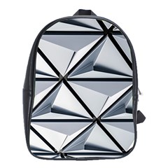 White Architectural Structure School Bag (xl) by Pakrebo