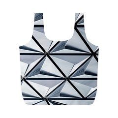 White Architectural Structure Full Print Recycle Bag (m) by Pakrebo