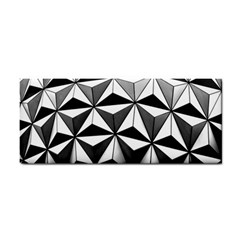 Black And White Diamond Shape Wallpaper Hand Towel by Pakrebo