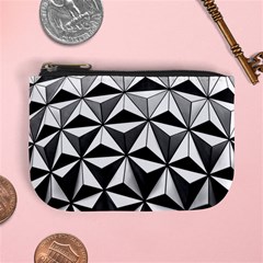 Black And White Diamond Shape Wallpaper Mini Coin Purse by Pakrebo