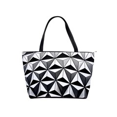 Black And White Diamond Shape Wallpaper Classic Shoulder Handbag by Pakrebo