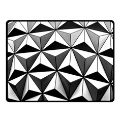 Black And White Diamond Shape Wallpaper Fleece Blanket (small) by Pakrebo