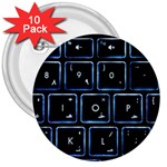 Contemporary Electronics Graphic Modern 3  Buttons (10 pack)  Front