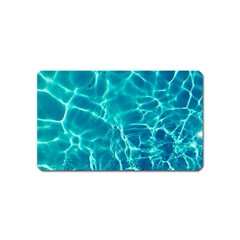 Blue Water Wallpaper Magnet (name Card) by Pakrebo