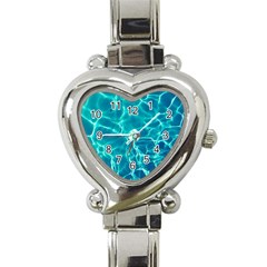 Blue Water Wallpaper Heart Italian Charm Watch by Pakrebo