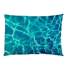 Blue Water Wallpaper Pillow Case by Pakrebo