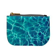 Blue Water Wallpaper Mini Coin Purse by Pakrebo