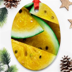 Sliced Watermelon Lot Ornament (oval) by Pakrebo