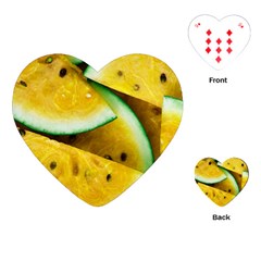 Sliced Watermelon Lot Playing Cards Single Design (heart) by Pakrebo