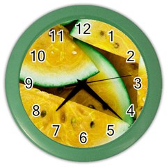 Sliced Watermelon Lot Color Wall Clock by Pakrebo