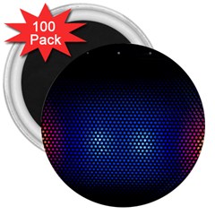 Black Portable Speaker 3  Magnets (100 Pack) by Pakrebo