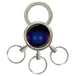 Black Portable Speaker 3-Ring Key Chain Front