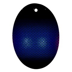 Black Portable Speaker Oval Ornament (two Sides)