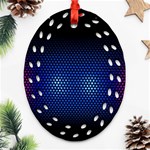 Black Portable Speaker Ornament (Oval Filigree) Front