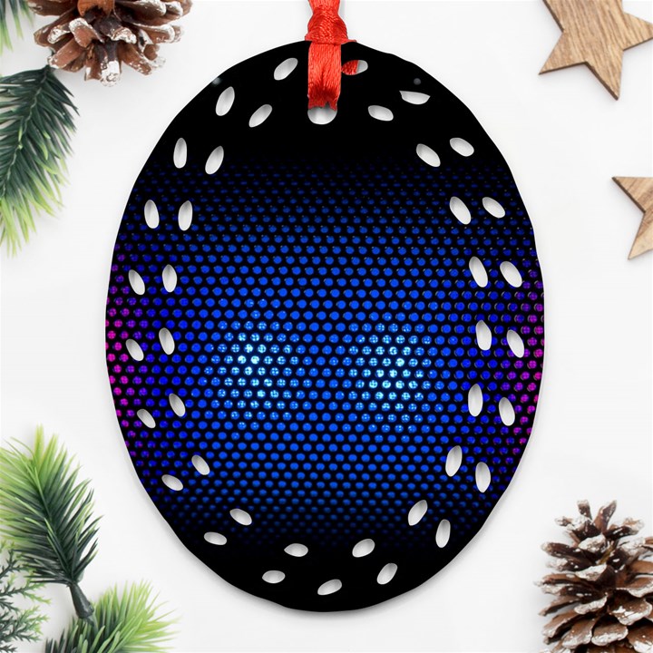 Black Portable Speaker Ornament (Oval Filigree)