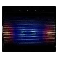 Black Portable Speaker Double Sided Flano Blanket (small)  by Pakrebo