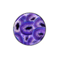 Sliced Kiwi Fruits Purple Hat Clip Ball Marker (4 Pack) by Pakrebo