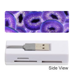 Sliced Kiwi Fruits Purple Memory Card Reader (stick) by Pakrebo