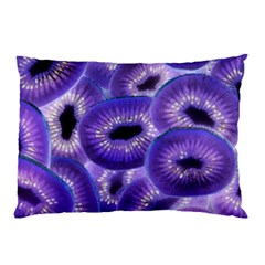 Sliced Kiwi Fruits Purple Pillow Case (two Sides) by Pakrebo