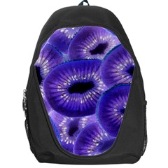 Sliced Kiwi Fruits Purple Backpack Bag by Pakrebo