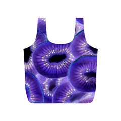 Sliced Kiwi Fruits Purple Full Print Recycle Bag (s) by Pakrebo